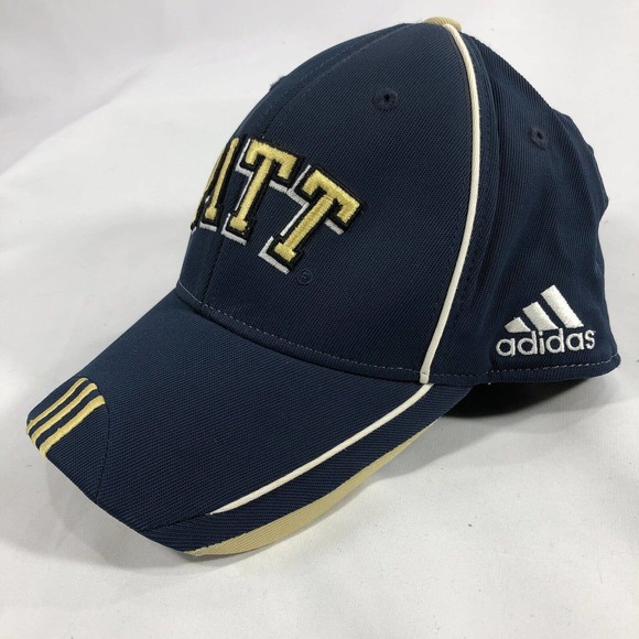 Adidas University of Pittsburgh Pitt Panthers Baseball Cap Hat Embroidered S/M - Picture 2 of 12